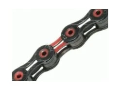 KMC X-10-SL DLC 10-fach, Schwarz-rot