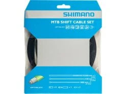 Shimano Bremszugset, Stahl -Fahrradausrüstungsgeschäft shimano schaltzugset mtb optislick 2